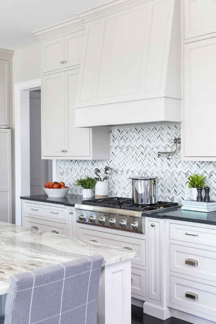 Herringbone Backsplash Kitchen Design