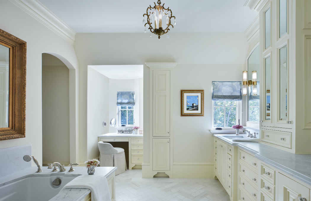 Large Master Bathroom With Double Vanity