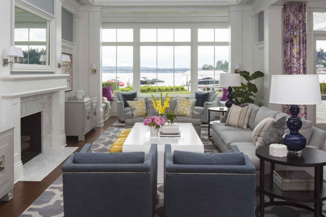 Living Room Design With Large Windows