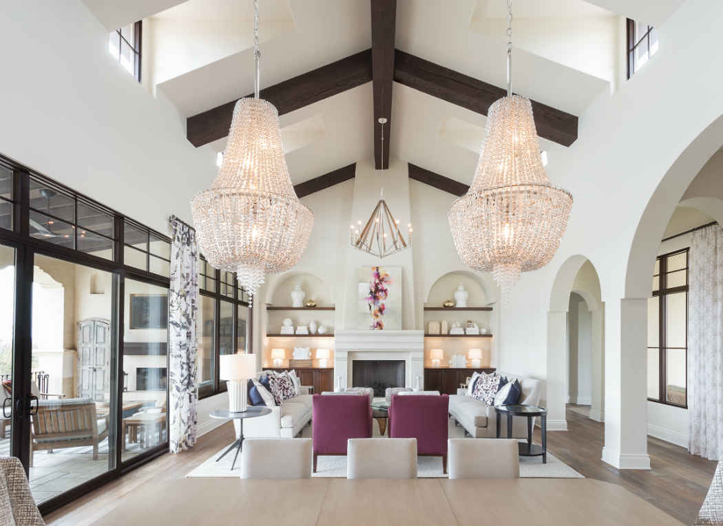 Living Room Interior Design Spanish Oaks Tx