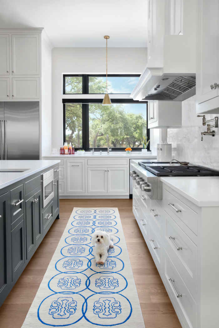 White Kitchen With Colorful Accents