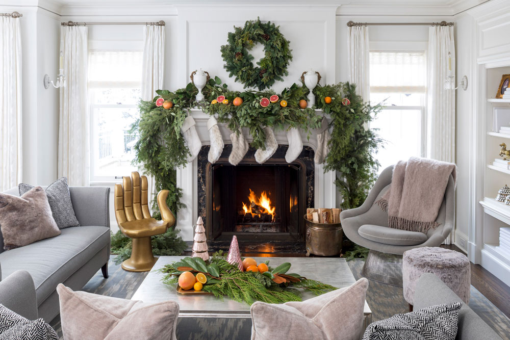 Elaborate Holiday Mantel Decor