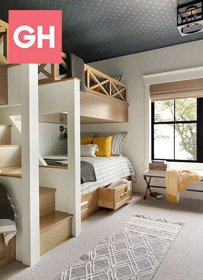 Martha O'hara Interiors Bunk Room Design In Good Housekeeping Magazine