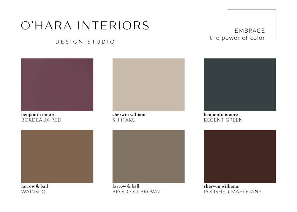 O’Hara Interiors Paint Colors Guide: Embrace the Power of Color 