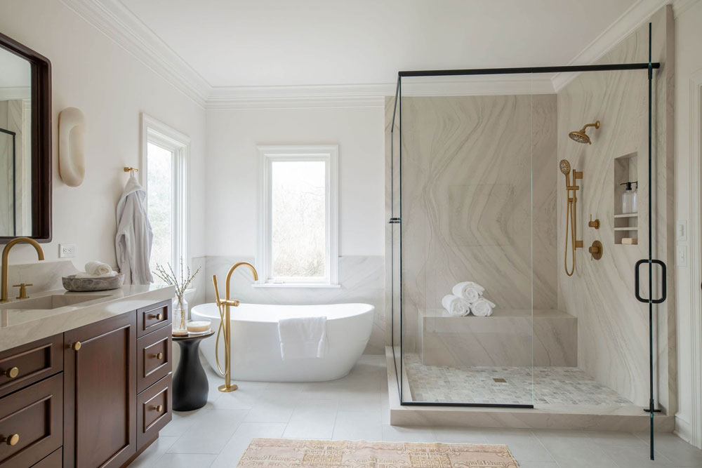 2 O'hara Interiors Bathroom Remodel With Natural Light