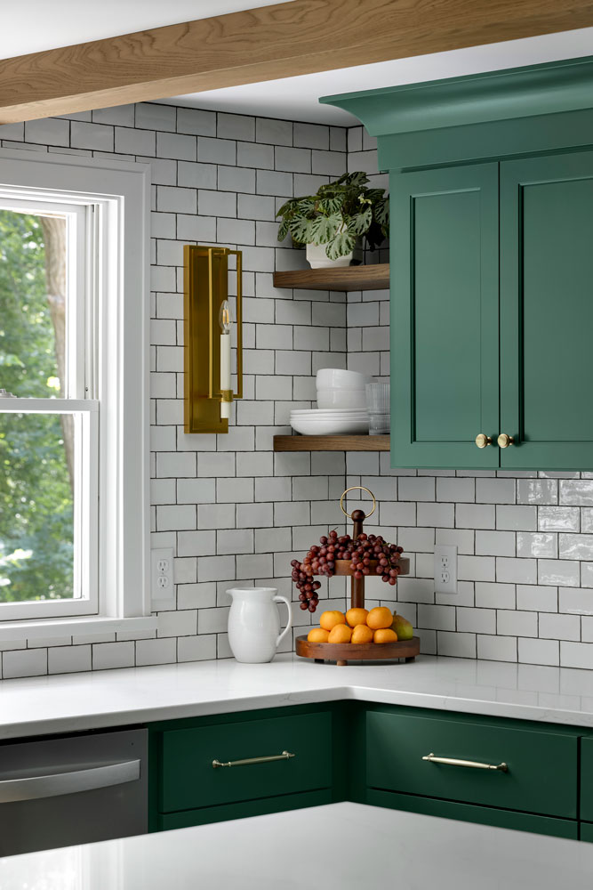 8 Green Kitchen Design Detail Near Lake Minnetonka O'hara Interiors