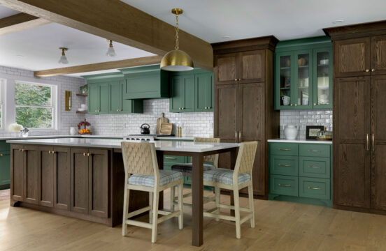 Classic Style Meets Bold Color in This Kitchen Remodel 